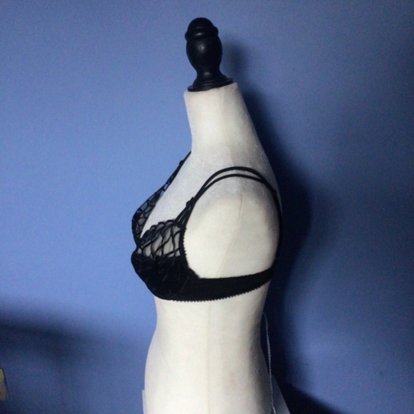 Vintage Pastunette Black Bra 32 C - Picture 3 of 6